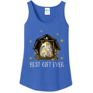 Best Ever Christmas Cool Jesus Nativity Scene Christian  Ladies Essential Tank