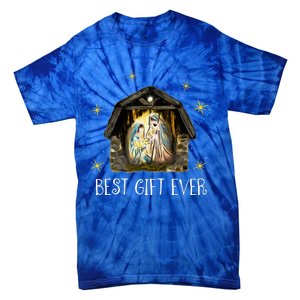 Best Ever Christmas Cool Jesus Nativity Scene Christian  Tie-Dye T-Shirt