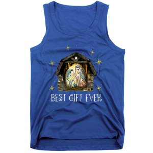 Best Ever Christmas Cool Jesus Nativity Scene Christian  Tank Top