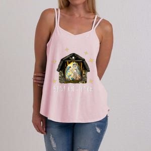 Best Ever Christmas Cool Jesus Nativity Scene Christian  Women's Strappy Tank