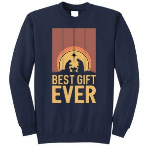 Bestgift Ever Christmas Cool Jesus Nativity Scene Christian Tall Sweatshirt