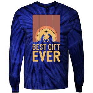 Bestgift Ever Christmas Cool Jesus Nativity Scene Christian Tie-Dye Long Sleeve Shirt