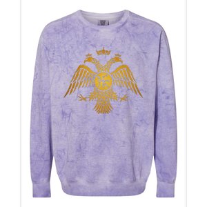 Byzantine Empire Constantinople Double Headed Eagle Colorblast Crewneck Sweatshirt