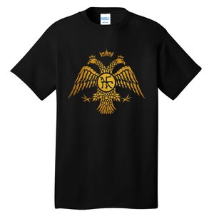 Byzantine Empire Constantinople Double Headed Eagle Tall T-Shirt