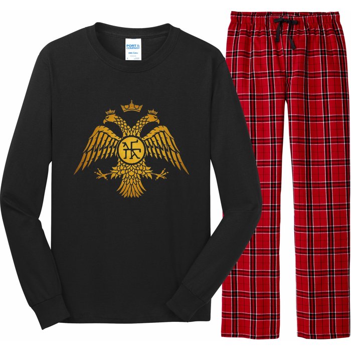 Byzantine Empire Constantinople Double Headed Eagle Long Sleeve Pajama Set