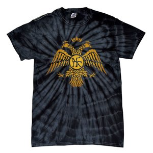 Byzantine Empire Constantinople Double Headed Eagle Tie-Dye T-Shirt