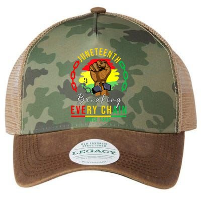 Breaking Every Chain Since 1865 Juneteenth Freedom Legacy Tie Dye Trucker Hat