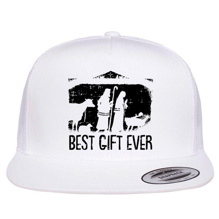 Best Ever Christmas Cool Jesus Nativity Scene Christian Flat Bill Trucker Hat