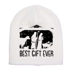 Best Ever Christmas Cool Jesus Nativity Scene Christian Short Acrylic Beanie