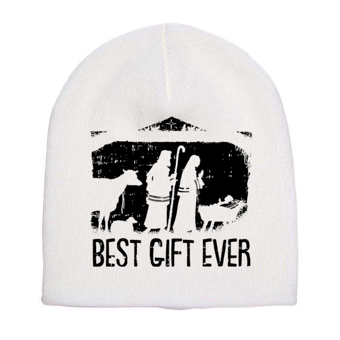 Best Ever Christmas Cool Jesus Nativity Scene Christian Short Acrylic Beanie