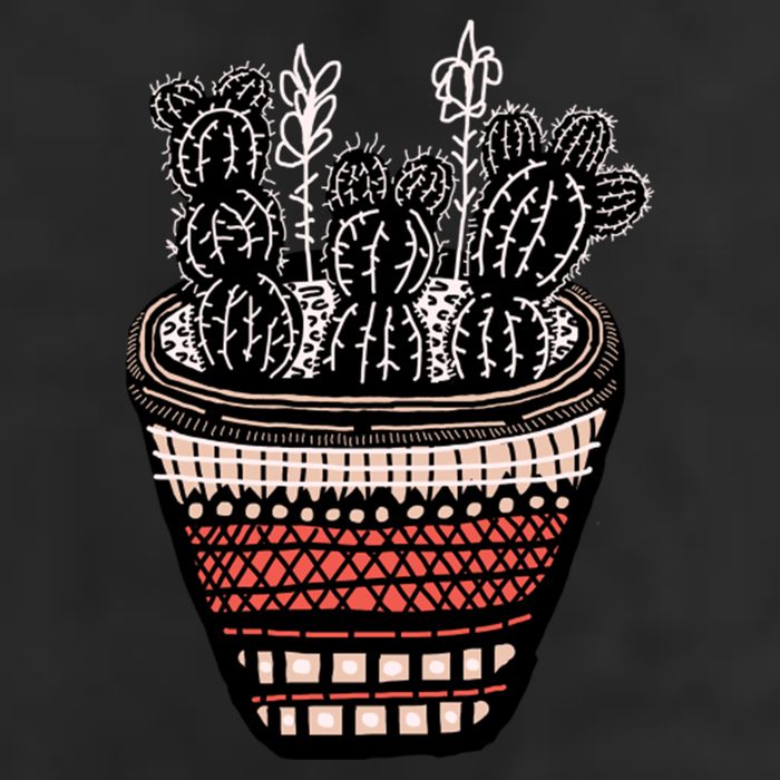 Bunny Ear Cacti Art Adult Drive Performance Visor