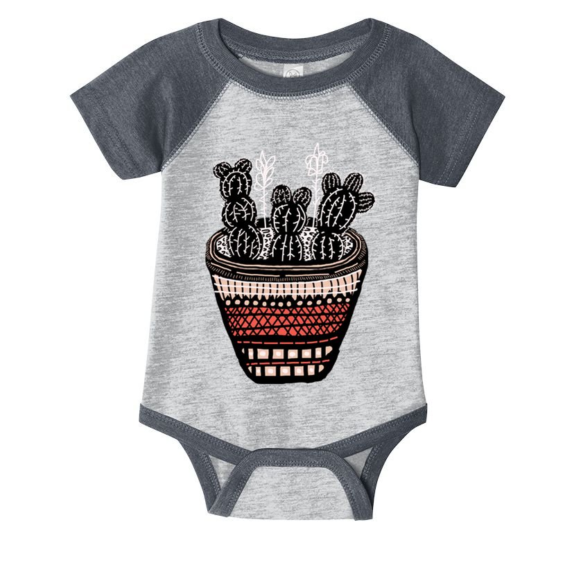 Bunny Ear Cacti Art Infant Baby Jersey Bodysuit