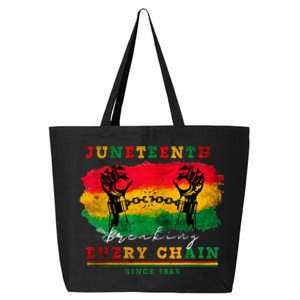 Breaking Every Chain Since 1865 Women Juneteenth Freedom 25L Jumbo Tote