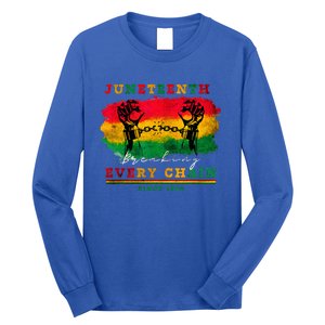 Breaking Every Chain Since 1865 Women Juneteenth Freedom Long Sleeve Shirt