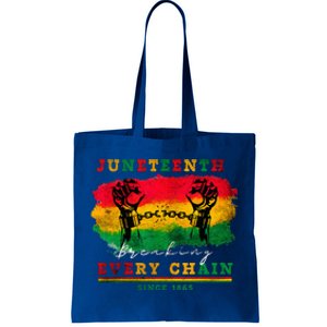 Breaking Every Chain Since 1865 Women Juneteenth Freedom Tote Bag