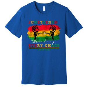 Breaking Every Chain Since 1865 Women Juneteenth Freedom Premium T-Shirt