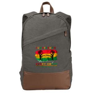 Breaking Every Chain Since 1865 Women Juneteenth Freedom Cotton Canvas Backpack