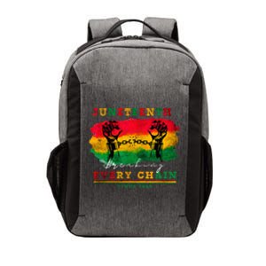 Breaking Every Chain Since 1865 Women Juneteenth Freedom Vector Backpack