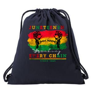 Breaking Every Chain Since 1865 Women Juneteenth Freedom Drawstring Bag