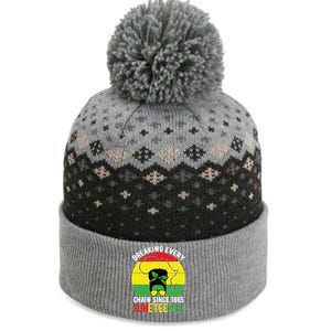 Breaking Every Chain Since 1865 Junenth Black History Gift The Baniff Cuffed Pom Beanie