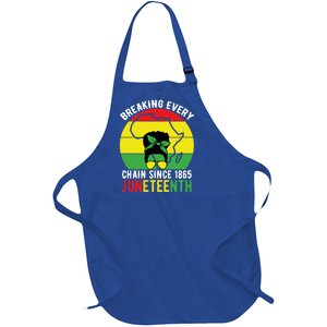 Breaking Every Chain Since 1865 Junenth Black History Gift Full-Length Apron With Pockets