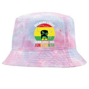 Breaking Every Chain Since 1865 Junenth Black History Gift Tie-Dyed Bucket Hat