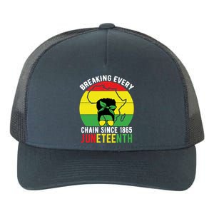 Breaking Every Chain Since 1865 Junenth Black History Gift Yupoong Adult 5-Panel Trucker Hat