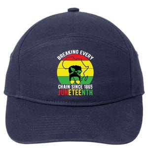 Breaking Every Chain Since 1865 Junenth Black History Gift 7-Panel Snapback Hat