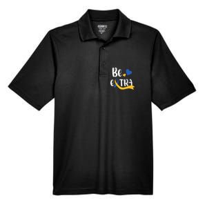 Be Extra Cute T21 World Down Syndrome Men's Origin Performance Pique Polo