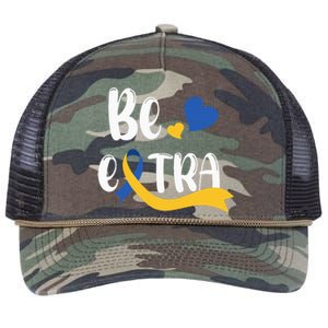 Be Extra Cute T21 World Down Syndrome Retro Rope Trucker Hat Cap