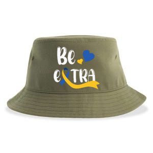 Be Extra Cute T21 World Down Syndrome Sustainable Bucket Hat