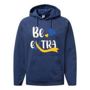 Be Extra Cute T21 World Down Syndrome Performance Fleece Hoodie