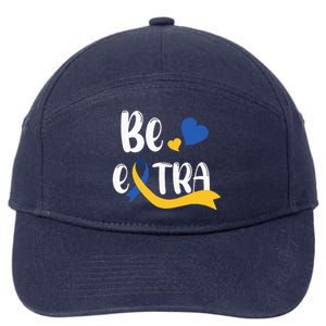 Be Extra Cute T21 World Down Syndrome 7-Panel Snapback Hat