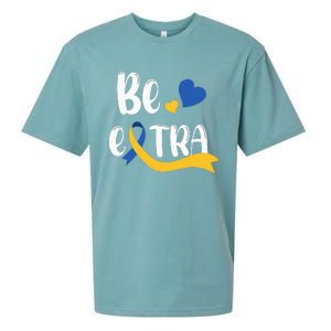 Be Extra Cute T21 World Down Syndrome Sueded Cloud Jersey T-Shirt