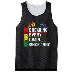 Breaking Every Chain Since 1865 Juneteenth Black History Mesh Reversible Basketball Jersey Tank