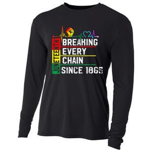 Breaking Every Chain Since 1865 Juneteenth Black History Cooling Performance Long Sleeve Crew