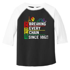 Breaking Every Chain Since 1865 Juneteenth Black History Toddler Fine Jersey T-Shirt