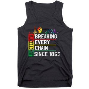 Breaking Every Chain Since 1865 Juneteenth Black History Tank Top