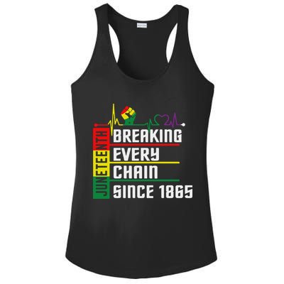Breaking Every Chain Since 1865, Juneteenth 1865 Ladies PosiCharge Competitor Racerback Tank