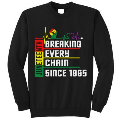 Breaking Every Chain Since 1865, Juneteenth 1865 Tall Sweatshirt