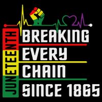 Breaking Every Chain Since 1865, Juneteenth 1865 Tall Sweatshirt