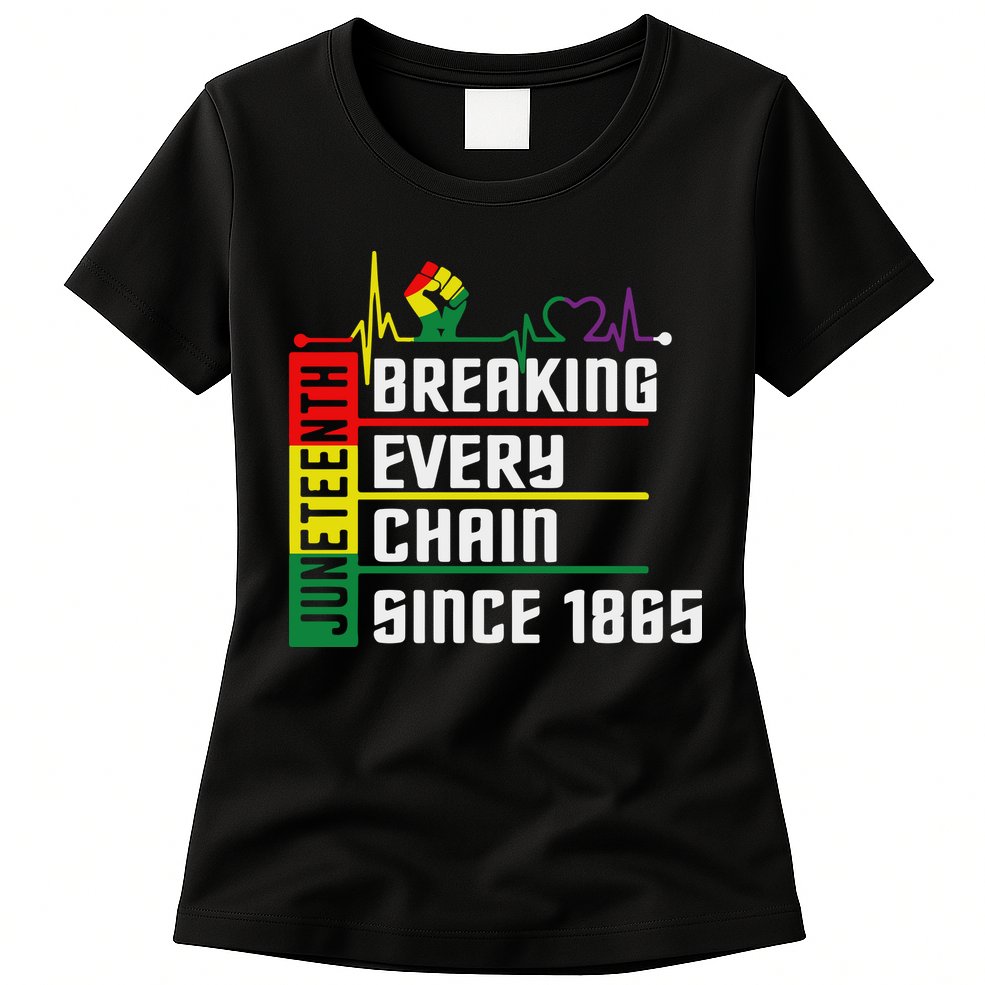 Breaking Every Chain Since 1865, Juneteenth 1865 Womens T-Shirt
