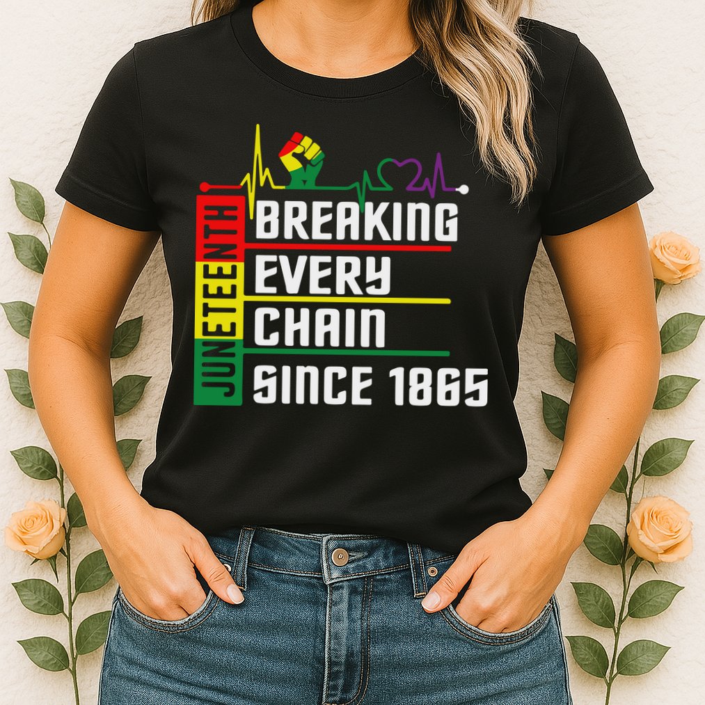 Breaking Every Chain Since 1865, Juneteenth 1865 Womens T-Shirt