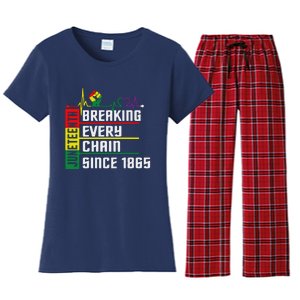 Breaking Every Chain Since 1865, Juneteenth 1865 Women's Flannel Pajama Set