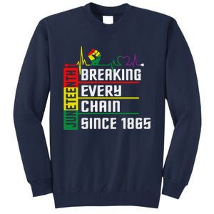 Breaking Every Chain Since 1865, Juneteenth 1865 Tall Sweatshirt