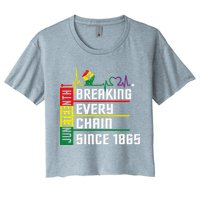 Breaking Every Chain Since 1865, Juneteenth 1865 Crop Top