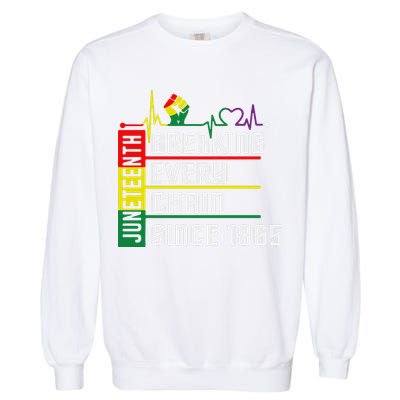 Breaking Every Chain Since 1865, Juneteenth 1865 Garment-Dyed Sweatshirt