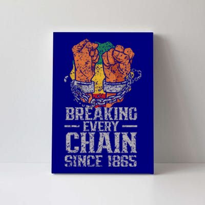 Breaking Every Chain Since 1865 Africa Junenth Black Gift Canvas