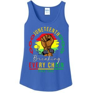 Breaking Every Chain Since 1865 Juneteenth Freedom Ladies Essential Tank