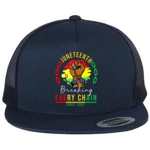 Breaking Every Chain Since 1865 Juneteenth Freedom Flat Bill Trucker Hat